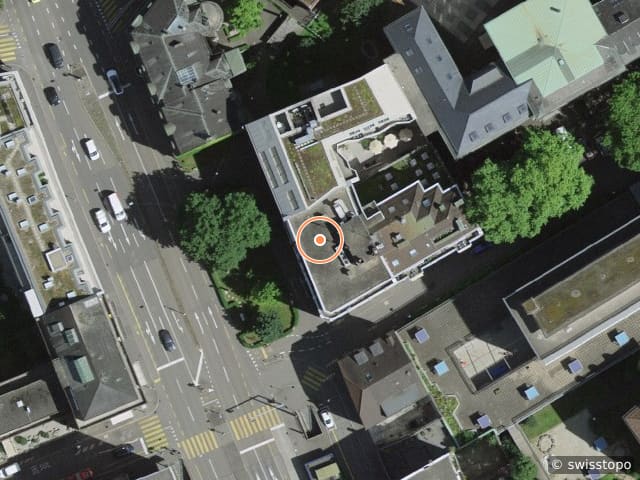 Luftbild der Lage – Steinengraben 55, 4051 Basel