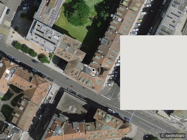 Luftbild rue cavour 1, Genève