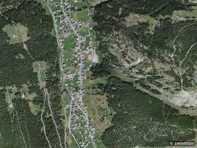 Luftbild Saas-Grund
