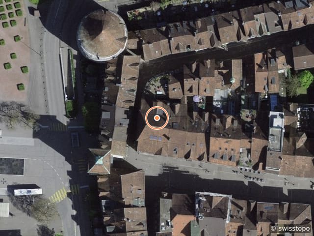 Luftbild Gurzelngasse 38, Solothurn
