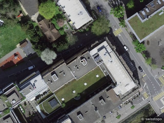 Luftbild Rue de Flore 32, Biel