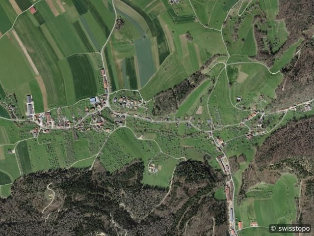 Vista aerea della posizione – Fregiécourt