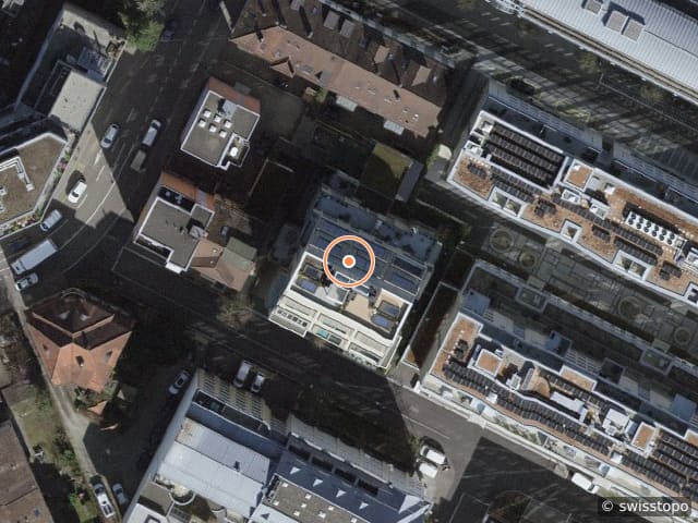 Luftbild Gertrudstrasse 20, Winterthur