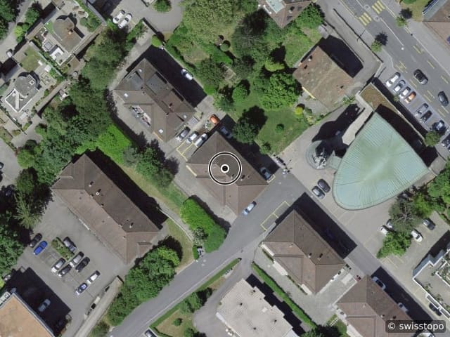 Luftbild der Lage – Chemin de Champ-Soleil 12, 1012 Lausanne