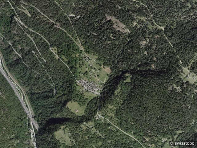 Vista aerea della posizione – 6748 Anzonico