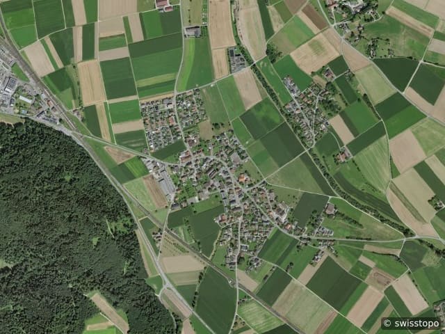 Luftbild Hendschiken