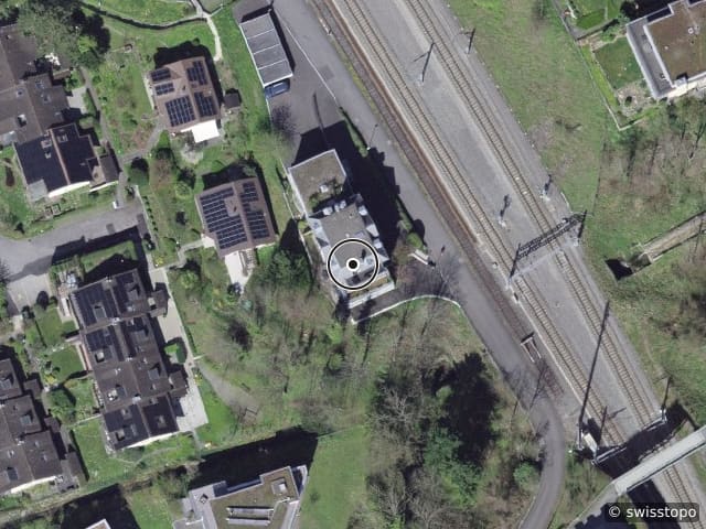 Luftbild der Lage – Bahnhofstrasse 26, 6318 Walchwil