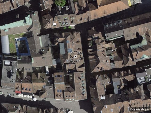 Luftbild der Lage – Barfüssergasse 5, 4500 Solothurn