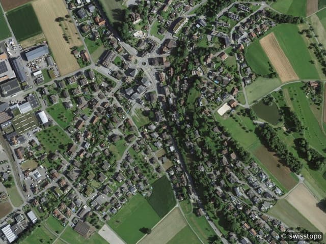 Luftbild Büron