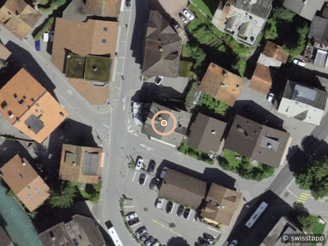 Luftbild Alte Bahnhofstrasse 4, Klosters