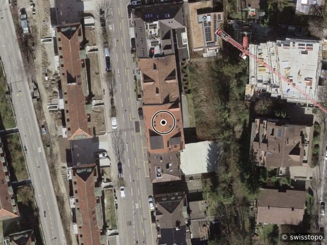 Luftbild Mutschellenstrasse 37, Zürich