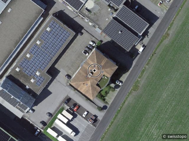 Aerial view of the location – Werkstrasse 10, 9444 Diepoldsau