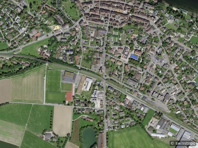 Aerial view of the location – 8253 Diessenhofen