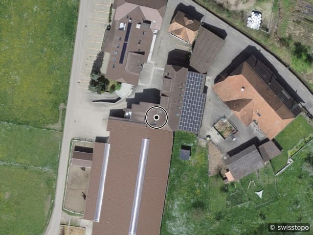 Luftbild der Lage – Bachstrasse 12, 3367 Thörigen