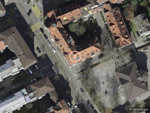 Luftbild der Lage – Seefeldstrasse 129, 8008 Zürich
