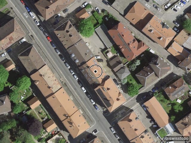 Luftbild Rue de la Promenade 9, La Chaux-de-Fonds
