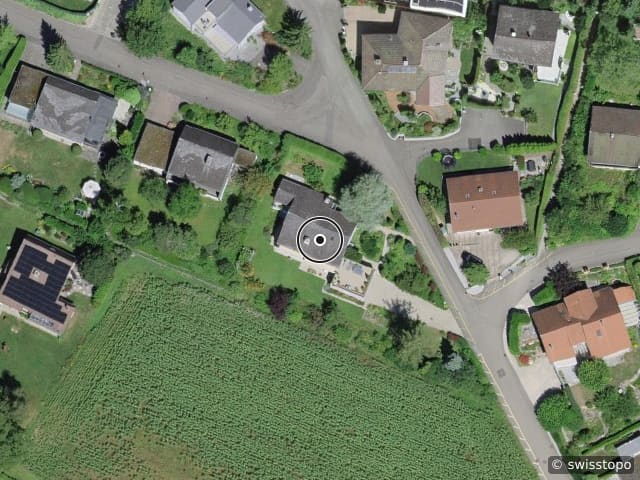 Vue aérienne de l’emplacement – Haldenstrasse 9, 8967 Widen
