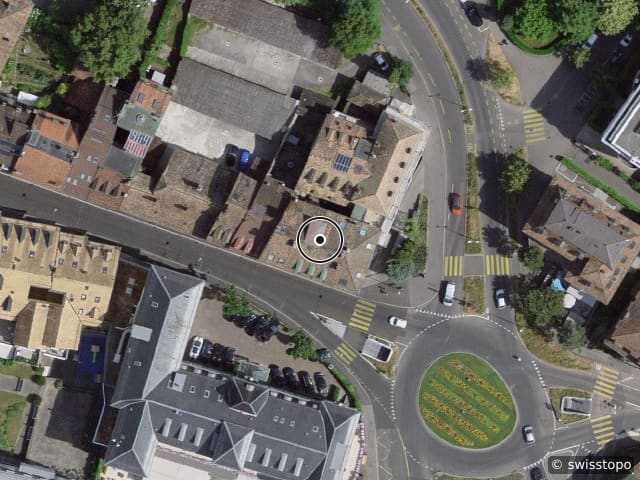 Luftbild der Lage – Rue d'Italie 2, 1800 Vevey