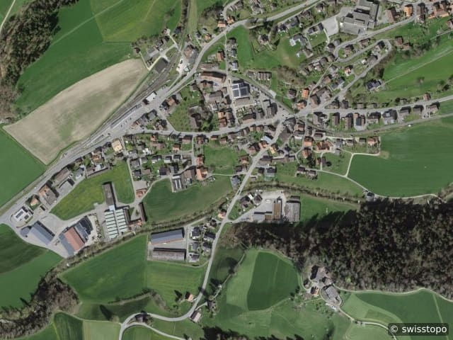 Luftbild Grünen