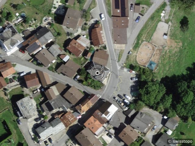 Luftbild der Lage – Route du Sanetsch 25, 1976 Sion