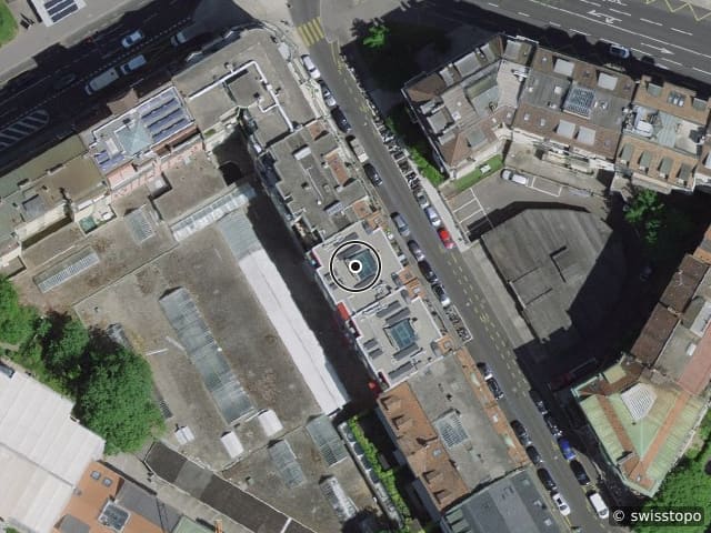 Luftbild Rue Michel-Chauvet 6, Genève
