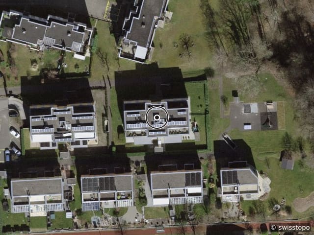 Luftbild der Lage – Eichwisstrasse 41, 8634 Hombrechtikon