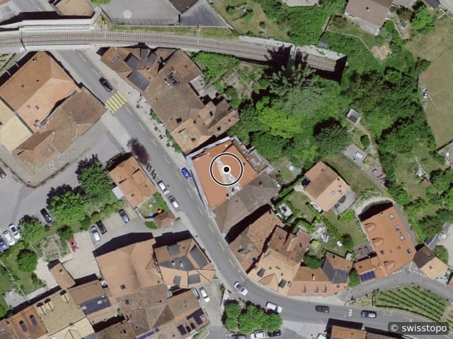 Luftbild Rue du Bourg 13, Chexbres