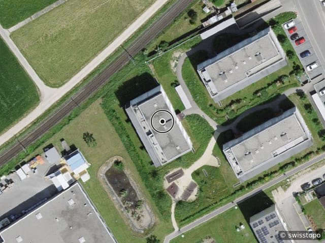 Luftbild der Lage – Route de Villars-le-Grand 17, 1580 Avenches