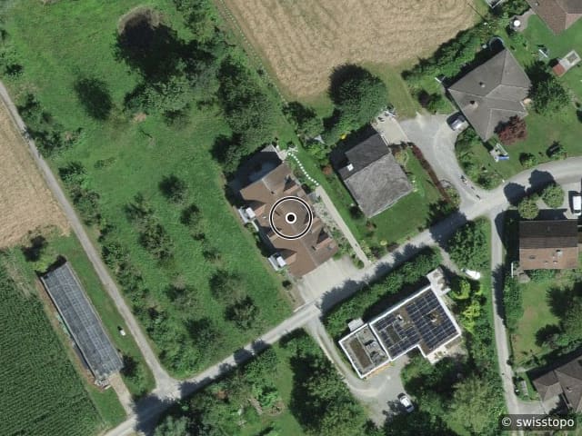 Vista aerea della posizione – Moosweg 12, 5707 Seengen