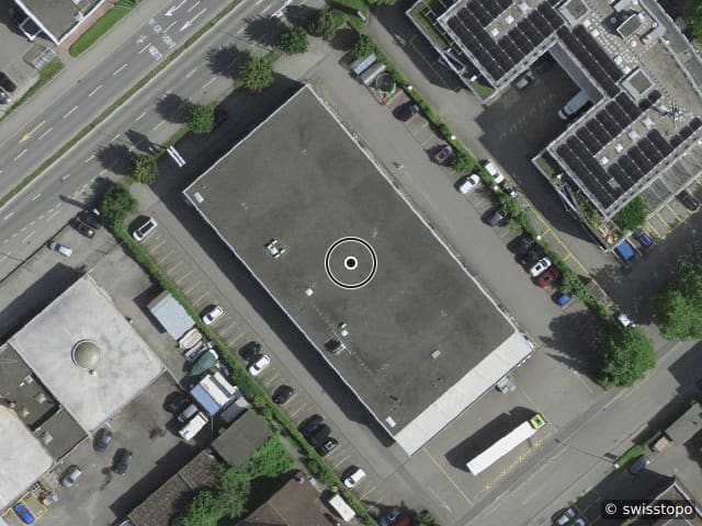 Luftbild der Lage – Pilatusstrasse 4, 6036 Dierikon