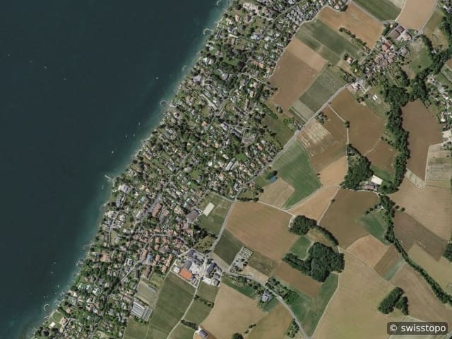 Luftbild der Lage – Anières