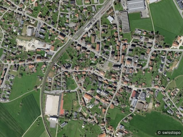 Luftbild Courgenay