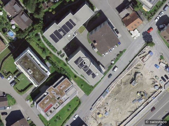 Luftbild der Lage – Brauerstrasse 21, 9200 Gossau
