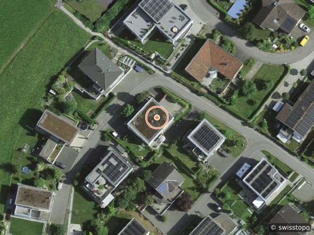 Luftbild der Lage – Kalofenweid 41a, 6022 Grosswangen