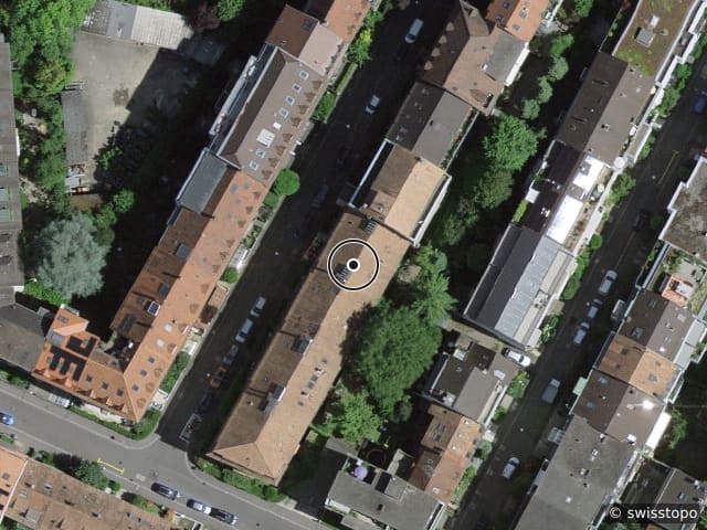 Luftbild Sängergasse 21, Basel