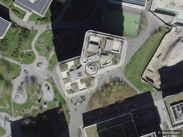 Vue aérienne de l’emplacement – Suurstoffi 37, 6343 Rotkreuz