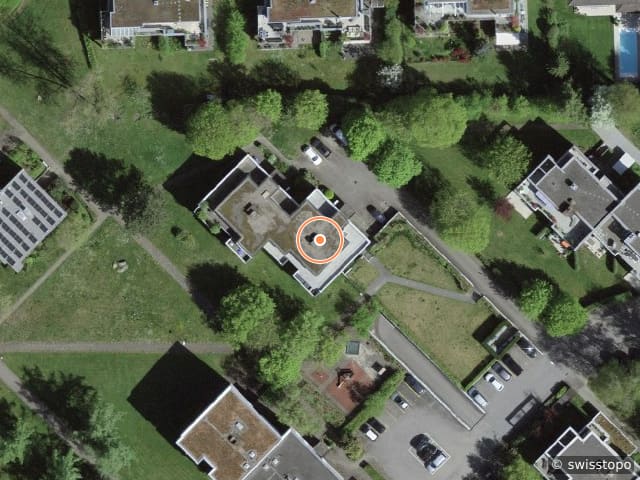 Luftbild Bellevuestrasse 35, m²