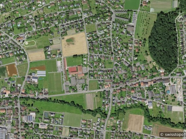 Luftbild Biel-Benken