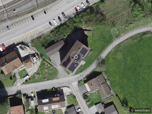 Luftbild der Lage – Rue de l'Est 27, 2740 Moutier