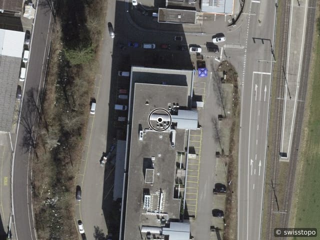 Aerial view of the location – Bernstrasse 388, 8953 Dietikon
