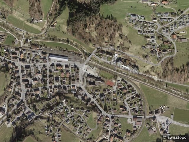 Luftbild: das Gebiet