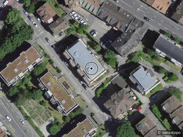 Luftbild RUE DE LA BORDE 58, Lausanne