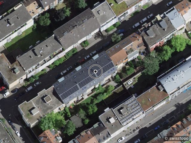 Luftbild der Lage – Ryffstrasse 19, 4056 Basel
