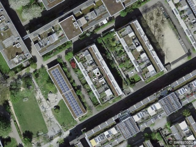 Luftbild Nussbaumstrasse 32, Bern