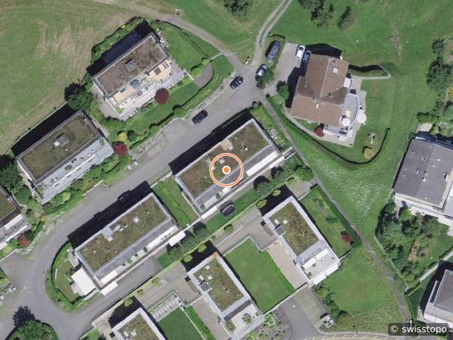 Luftbild der Lage – Büelstrasse 24, 6052 Hergiswil