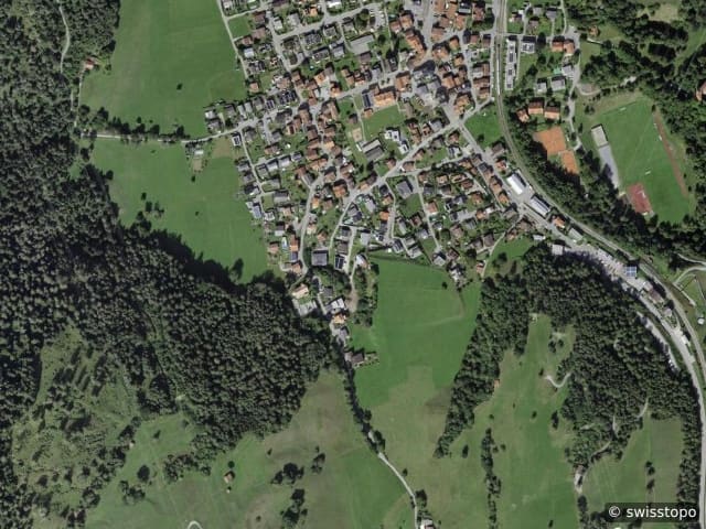 Luftbild Rhäzüns