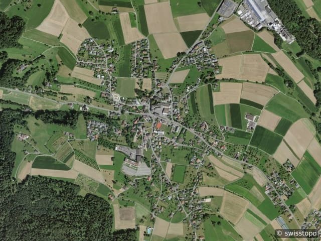Luftbild Teufenthal Aargau