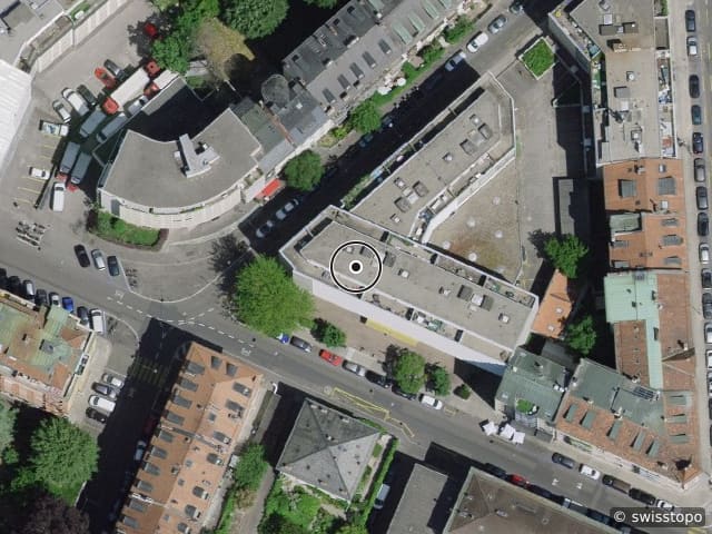 Luftbild Rue Liotard 8, Le Grand-Saconnex