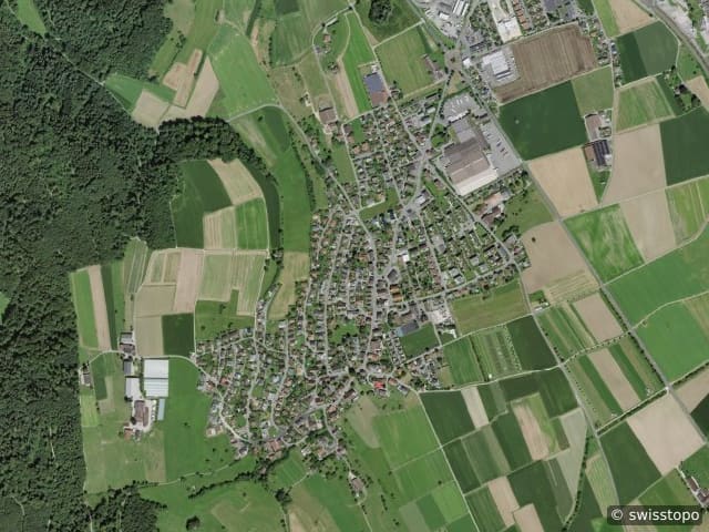Luftbild in Dintikon