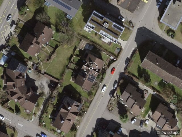 Vista aerea della posizione – Eichwiesstrasse 22A, 8630 Rüti